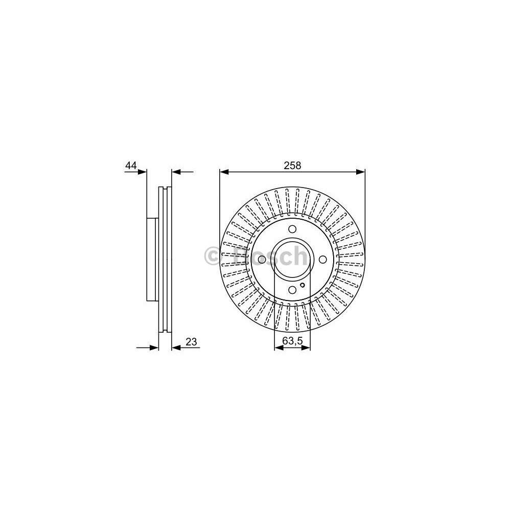 BOSCH Bremsscheibe 0986479566
