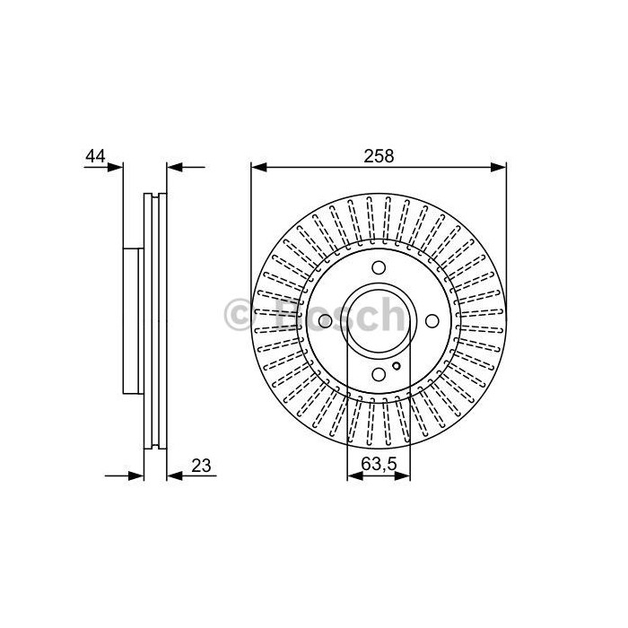 BOSCH Bremsscheibe 0986479566