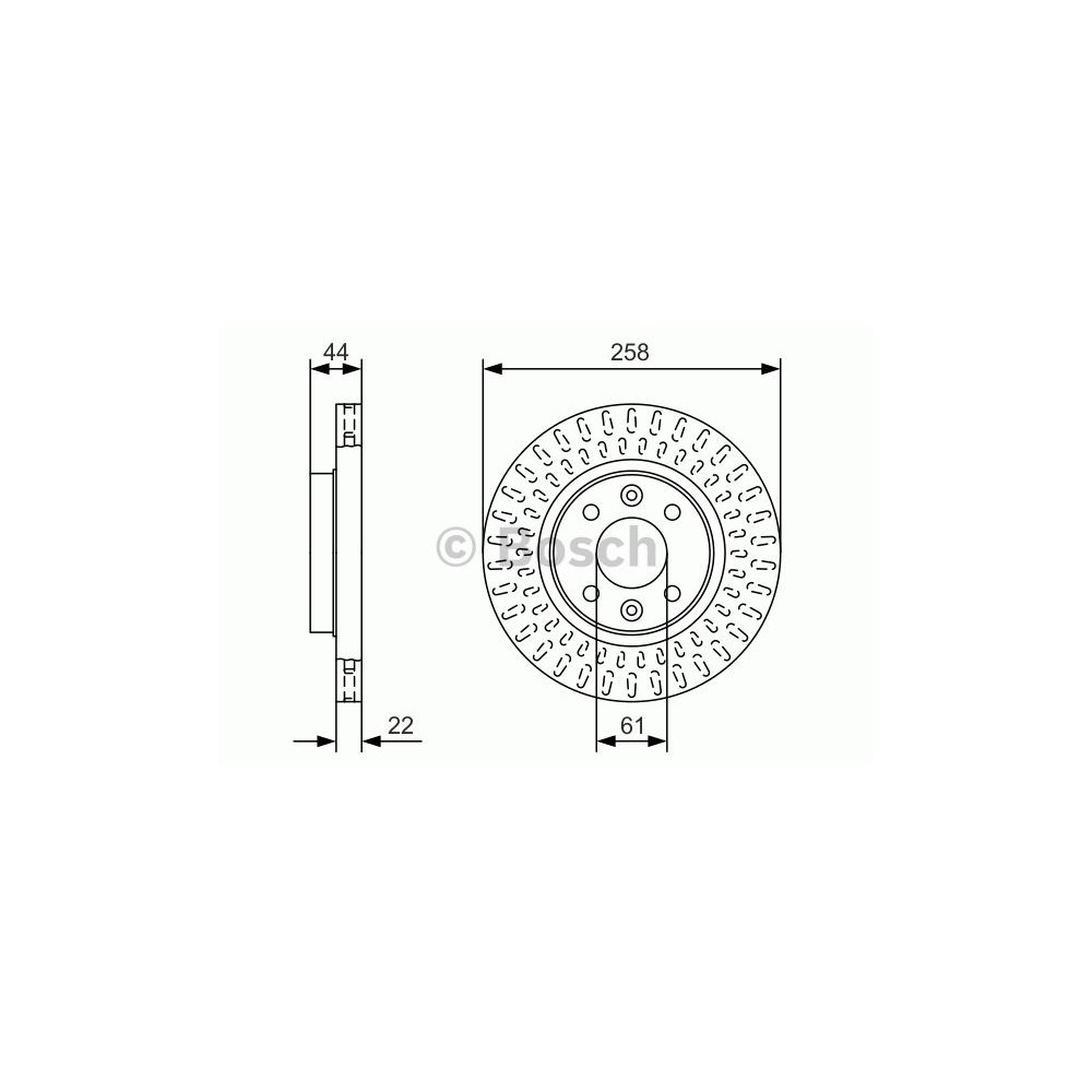 BOSCH Bremsscheibe 0986479A86