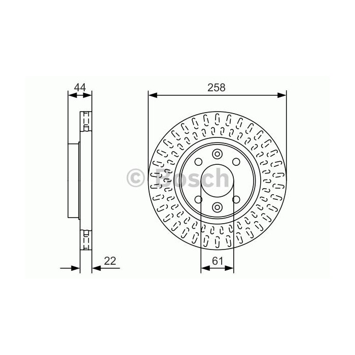 BOSCH Bremsscheibe 0986479A86