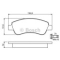 BOSCH Bremsbelagsatz, Scheibenbremse 0986494027