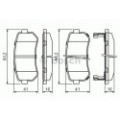 BOSCH Bremsbelagsatz, Scheibenbremse 0986494140