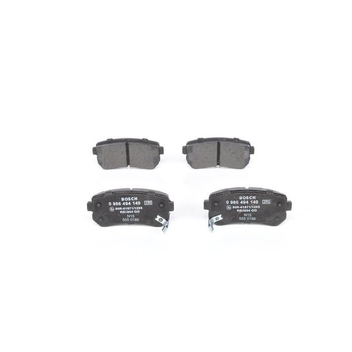 BOSCH Bremsbelagsatz, Scheibenbremse 0986494140