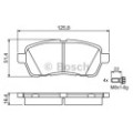BOSCH Bremsbelagsatz, Scheibenbremse 0986494195