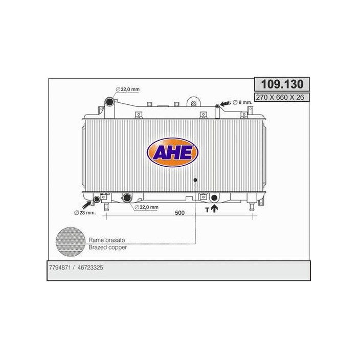 AHE Kühler, Motorkühlung 109.130