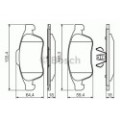 BOSCH Bremsbelagsatz, Scheibenbremse 0986494441