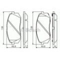 BOSCH Bremsbelagsatz, Scheibenbremse 0986494559