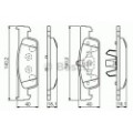 BOSCH Bremsbelagsatz, Scheibenbremse 0986494661 für Dacia