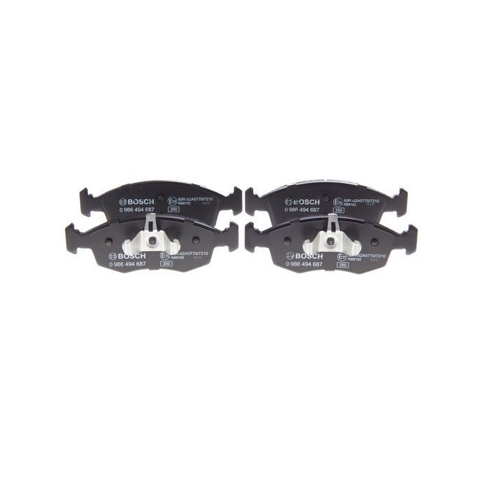 BOSCH Bremsbelagsatz, Scheibenbremse 0986494687