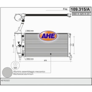 AHE Kühler, Motorkühlung 109.315/A