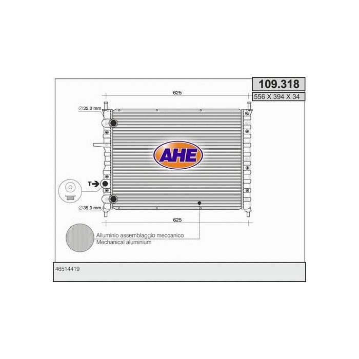 AHE Kühler, Motorkühlung 109.318