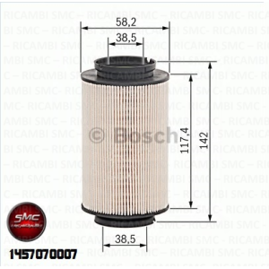 BOSCH Kraftstofffilter 1457070007