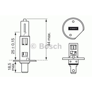BOSCH Glühlampe, Fernscheinwerfer 1987302018