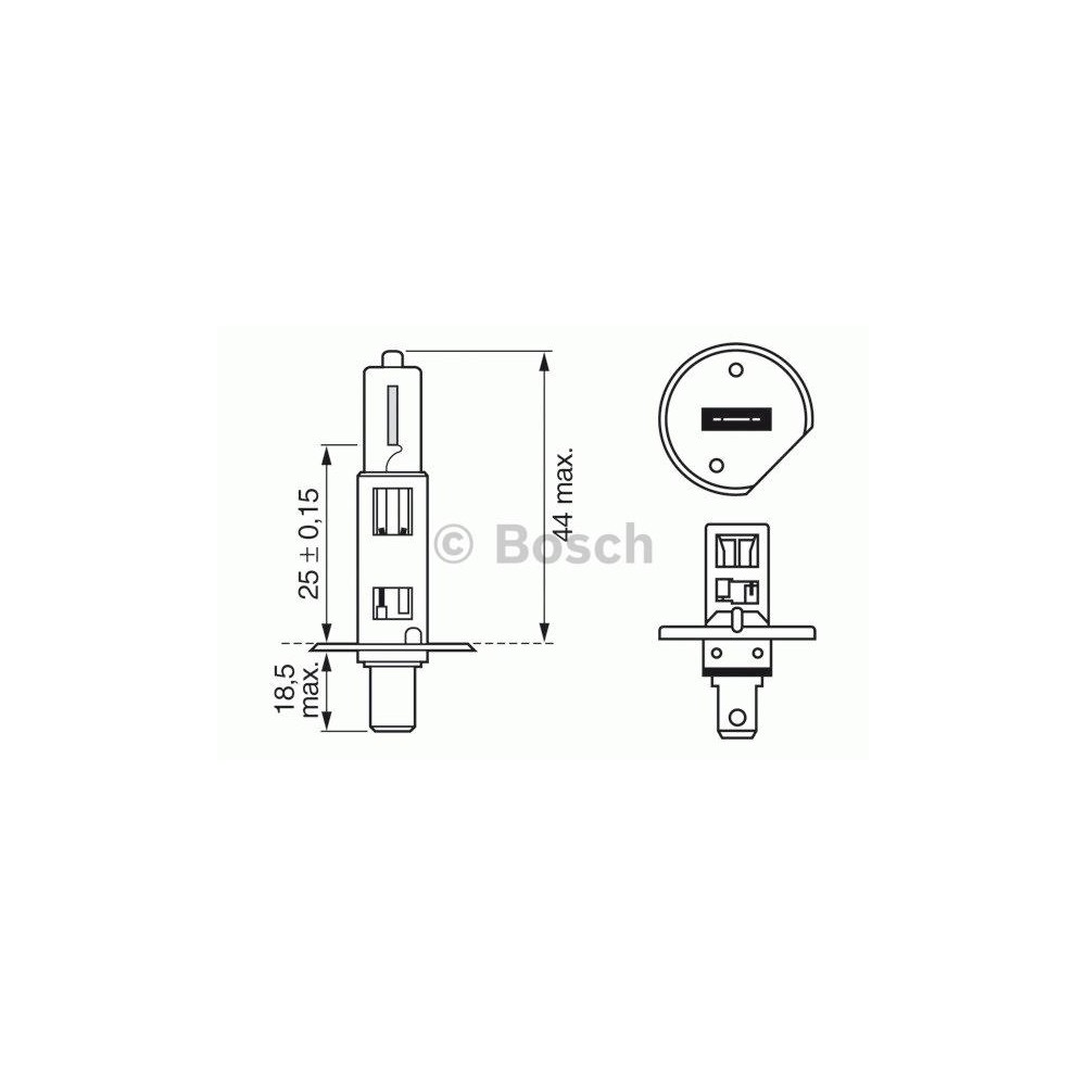 BOSCH Glühlampe, Fernscheinwerfer 1987302018