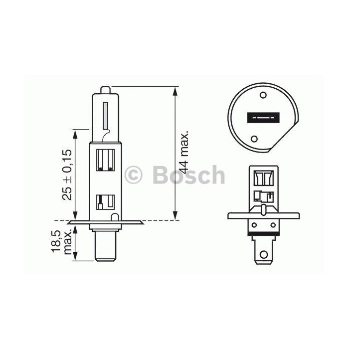 BOSCH Glühlampe, Fernscheinwerfer 1987302018