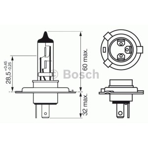 BOSCH Glühlampe, Fernscheinwerfer 1987302048
