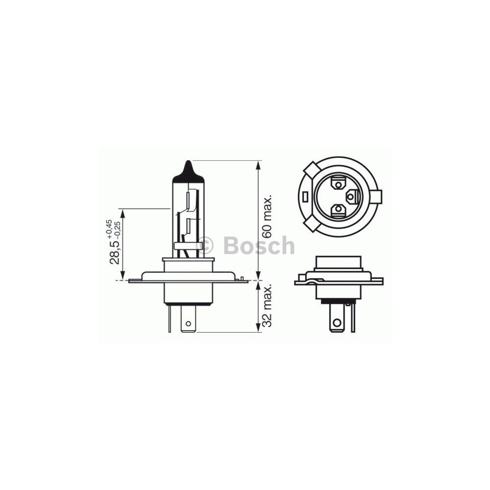 BOSCH Glühlampe, Fernscheinwerfer 1987302048