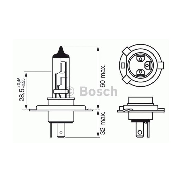 BOSCH Glühlampe, Fernscheinwerfer 1987302048
