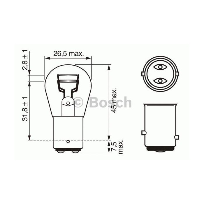 BOSCH Glühlampe, Blinkleuchte 1987302202