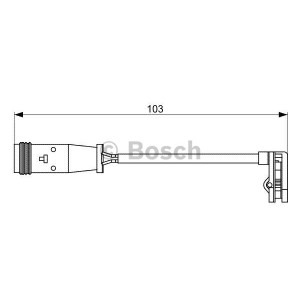 BOSCH Warnkontakt, Bremsbelagverschleiß 1987473037