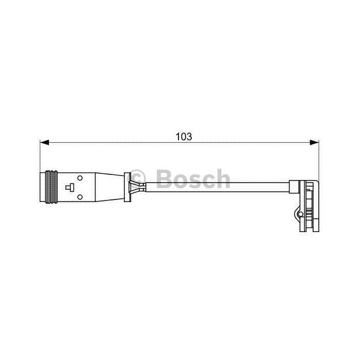 BOSCH Warnkontakt, Bremsbelagverschleiß 1987473037