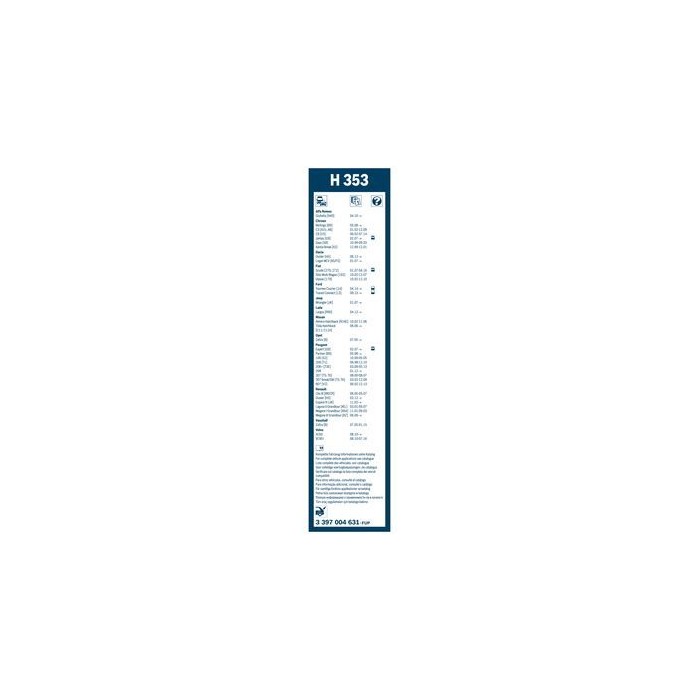BOSCH Rear Wischblatt 3397004631