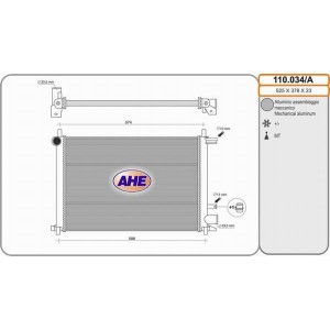 AHE Kühler, Motorkühlung 110.034/A