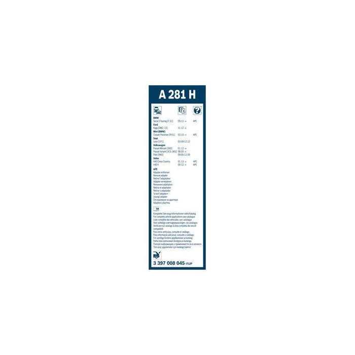 BOSCH Rear Wischblatt 3397008045