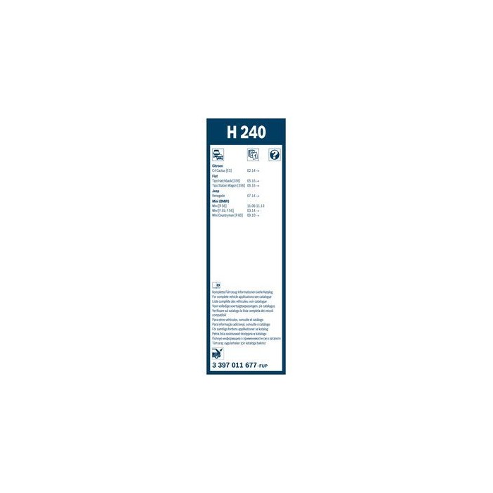 BOSCH Rear Wischblatt 3397011677