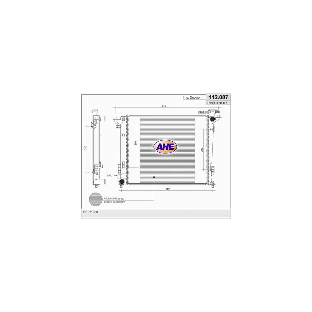 AHE Kühler, Motorkühlung 112.087