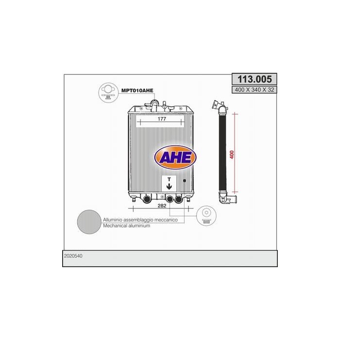 AHE Kühler, Motorkühlung 113.005