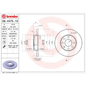 BREMBO Bremsscheibe 08.4475.10