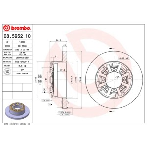 BREMBO Bremsscheibe 08.5952.10