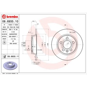 BREMBO COATED DISC LINE Bremsscheibe 08.6935.11
