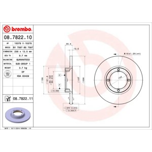BREMBO Bremsscheibe 08.7822.10