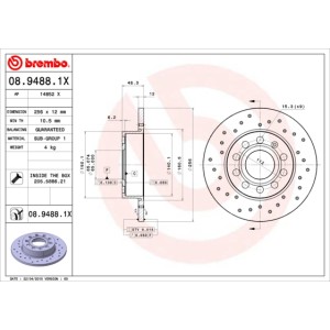 BREMBO XTRA LINE Bremsscheibe 08.9488.1X