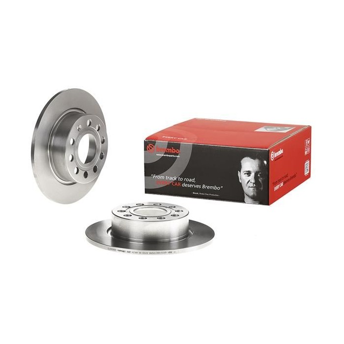 BREMBO Bremsscheibe 08.9502.10, Seat, Skoda, Vw