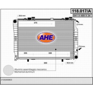 AHE Kühler, Motorkühlung 118.017/A