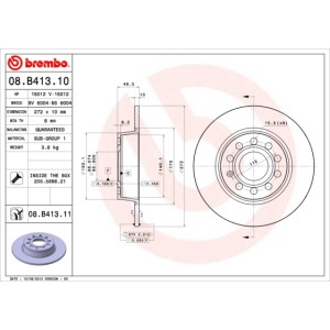 BREMBO COATED DISC LINE Bremsscheibe 08.B413.11