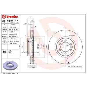 BREMBO Bremsscheibe 09.7723.10