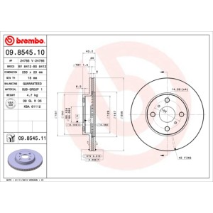 BREMBO Bremsscheibe 09.8545.10