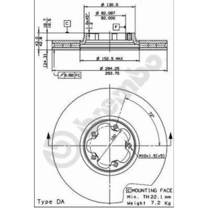 BREMBO Bremsscheibe 09.8837.14