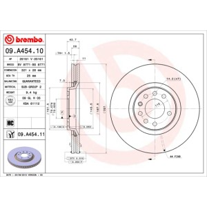 BREMBO Bremsscheibe 09.A454.10