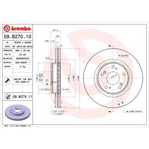 BREMBO Bremsscheibe 09.B270.10