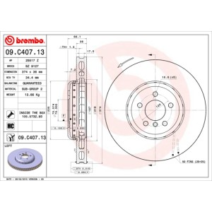 BREMBO TWO-PIECE DISCS LINE Bremsscheibe 09.C407.13