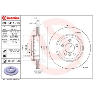 BREMBO TWO-PIECE DISCS LINE Bremsscheibe 09.C411.13