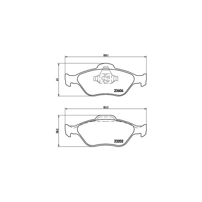 BREMBO XTRA LINE Bremsbelagsatz, Scheibenbremse P24055X