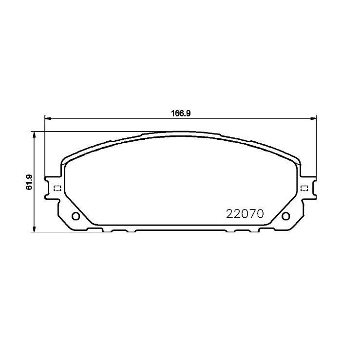 BREMBO Bremsbelagsatz, Scheibenbremse P37021