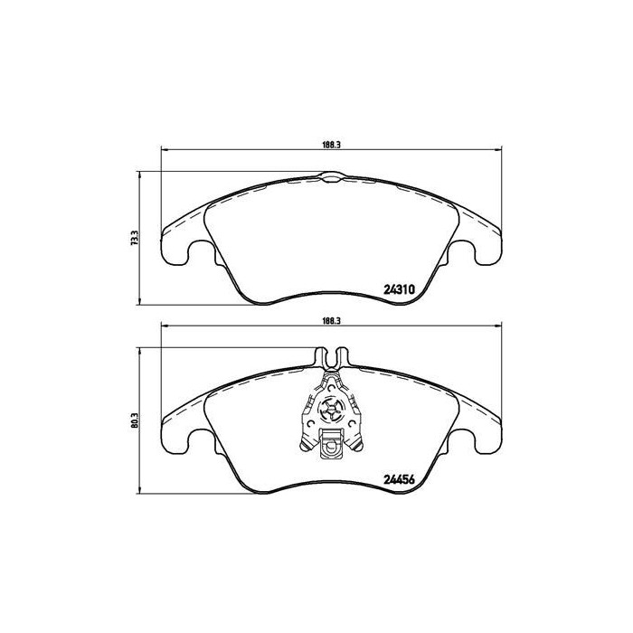 BREMBO XTRA LINE Bremsbelagsatz, Scheibenbremse P50069X