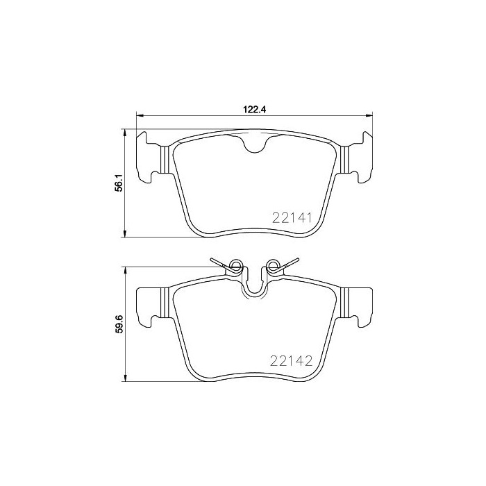 BREMBO Bremsbelagsatz, Scheibenbremse P86029